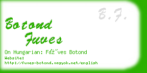 botond fuves business card